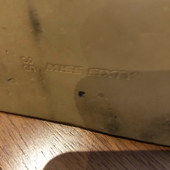 Miss Sixty size 35 cognac colour open toe - Picture 5 of 9